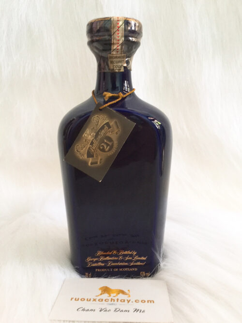 Ballantine 21 Year Old 1980s Blue Wade Decanter 6 ruou-xach-tay-Ballantine-21-Limited-Edition-For-DFS