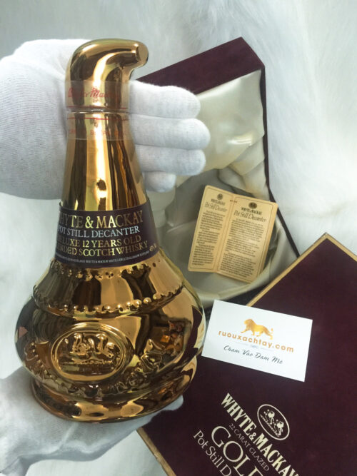 Whyte & Mackay Pot Still Decanter - Gold