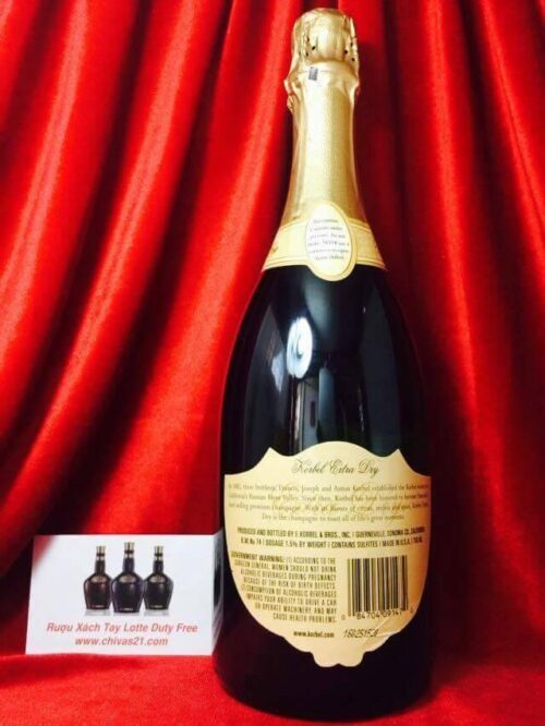 rượu sâm banh xách tay Korbel Extra Dry