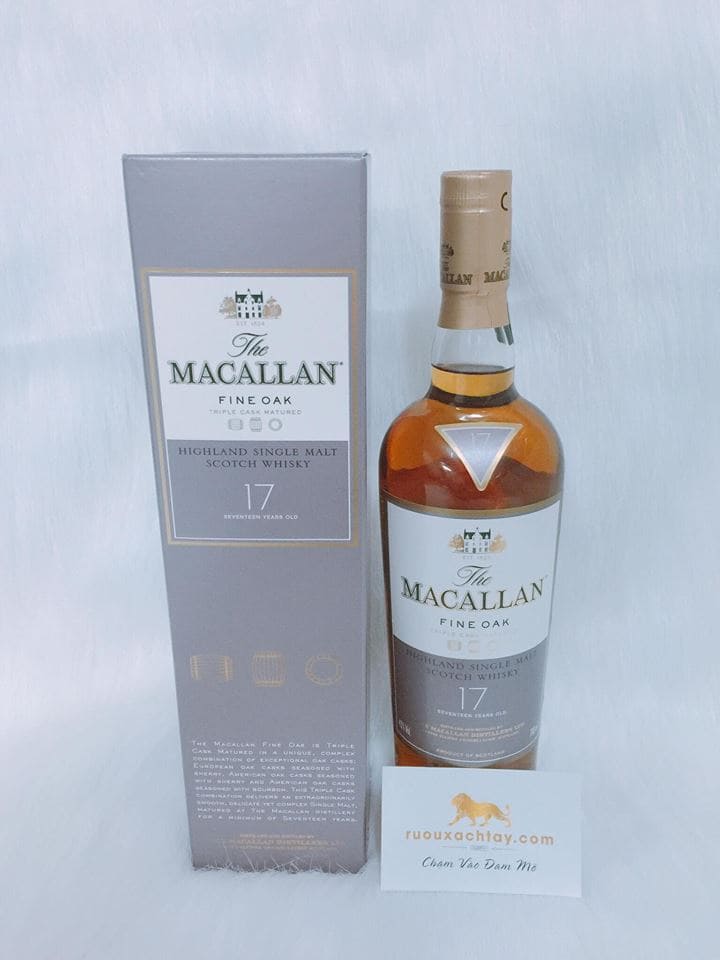 Rượu Macallan 17 Fine Oak Xách Tay