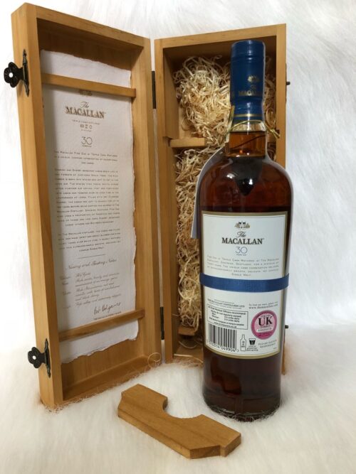 Rượu Macallan 30 Fine Oak Tem UK 8 Rượu Macallan 30 Fine Oak Xách Tay