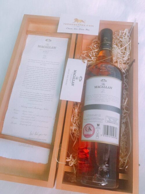 Rượu Macallan 21 Triple Cask Tem UK