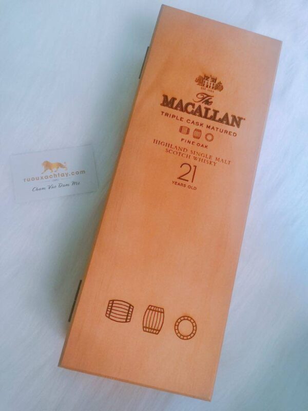 Rượu Macallan 21 Triple Cask Tem UK