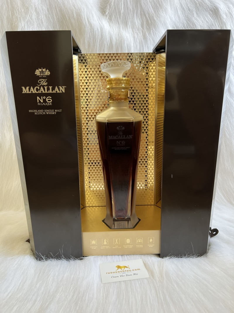 Rượu The Macallan No.6 In Lalique Decanter Xách Tay
