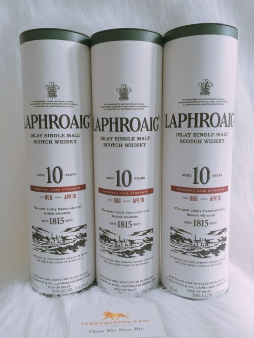 Rượu Laphroaig 10 Cask Strength batch 008