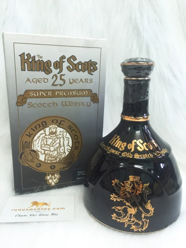 King of Scots 25 năm Super Premium Black Decanter