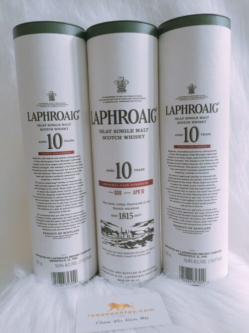 Rượu Laphroaig 10 Cask Strength batch 008