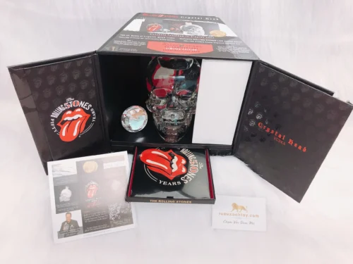 Rượu Vodka Crystal Head Rolling Stones 50th Anniversary Skull Decanter