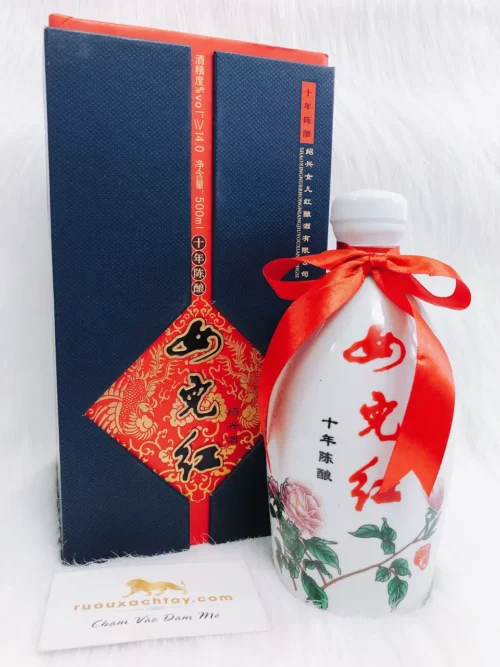 Rượu gạo nếp Thiệu Hưng Hoa Mẫu Đơn 10 năm tuổi