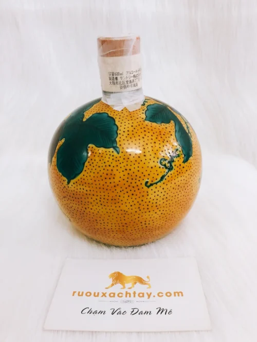 Rượu Suntory Brandy Bình Gốm - Chùm Nho 10 2 1 375