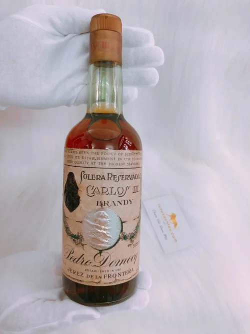 Brandy Pedro Domecq Solera Especial Carlos III 1970