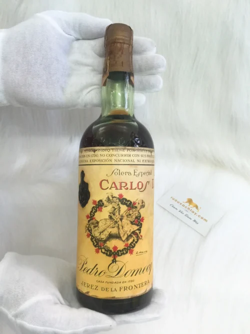 Brandy Pedro Domecq Solera Especial Carlos I 1970