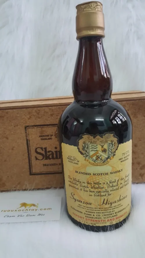 Rượu Slaintheva Blended Old Scotch Whisky 1970s 8 Slaintheva Blended old Scotch Whisky - Syouzou Higashino