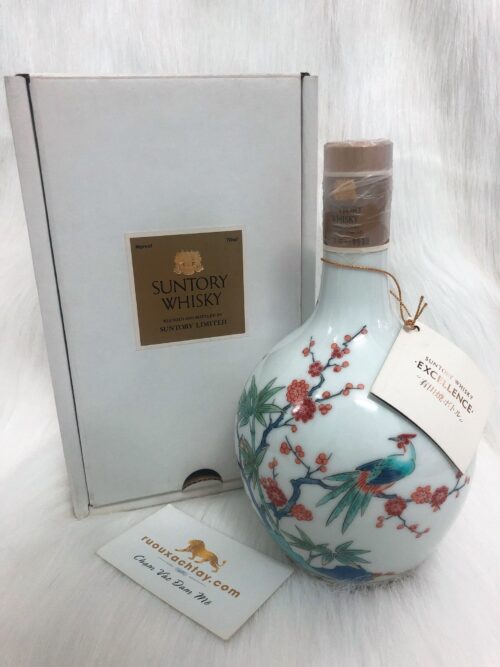 Rượu Nhật xách tay Suntory Whisky Excellence – Ceramic Bottle (3)