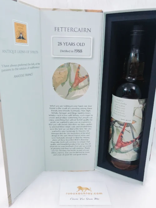 Rượu Antique Lions of Spirits Fettercairn 28 năm