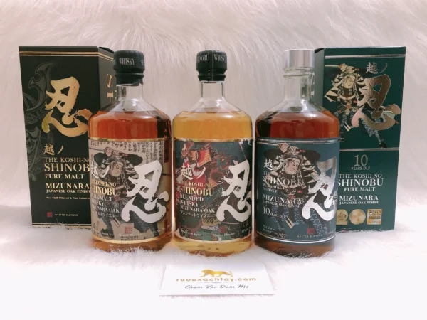 Combo 3 Chai Rượu Shinobu Mizunara