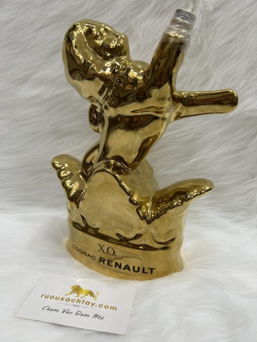 Renault Cognac XO Decanter - Gold Lion-1