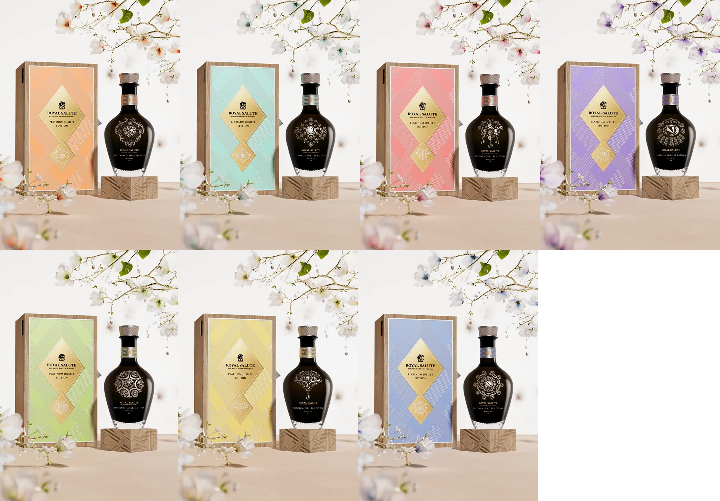 Danh Sách Đầy Đủ Bộ Sưu Tập Rượu Chivas Royal Salute 2022 90 Bo-7-chai-Chivas-royal-salute-the-platinum -jubilee-edition