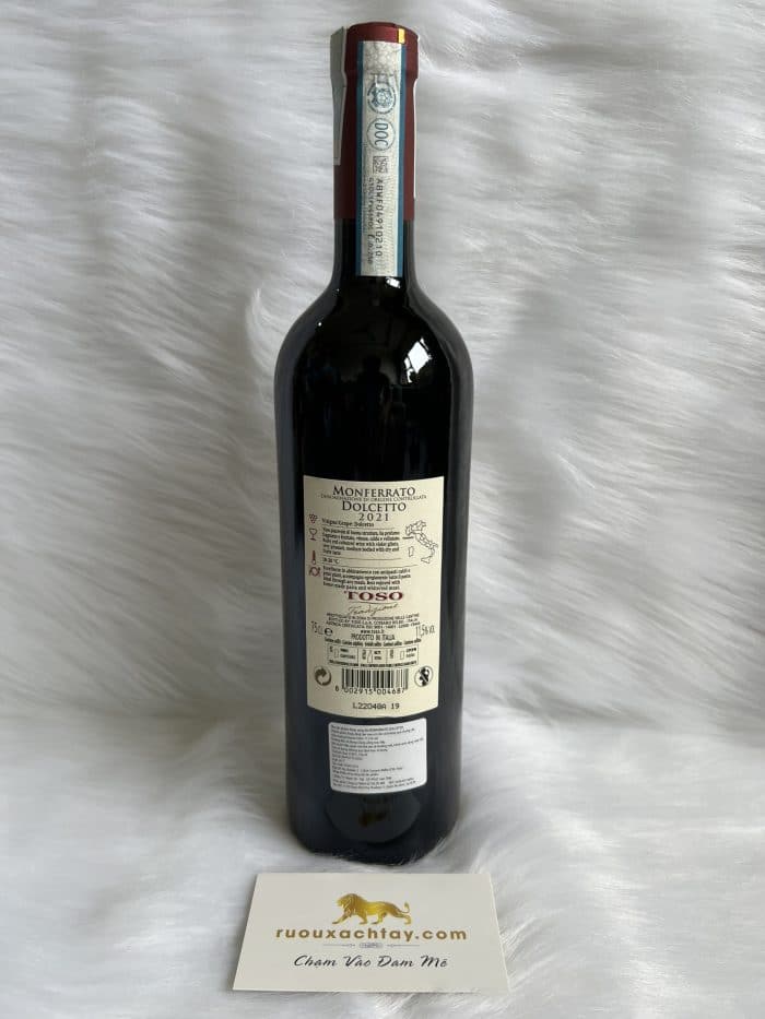 Rượu Vang Ý Toso Monferrato Dolcetto - 2