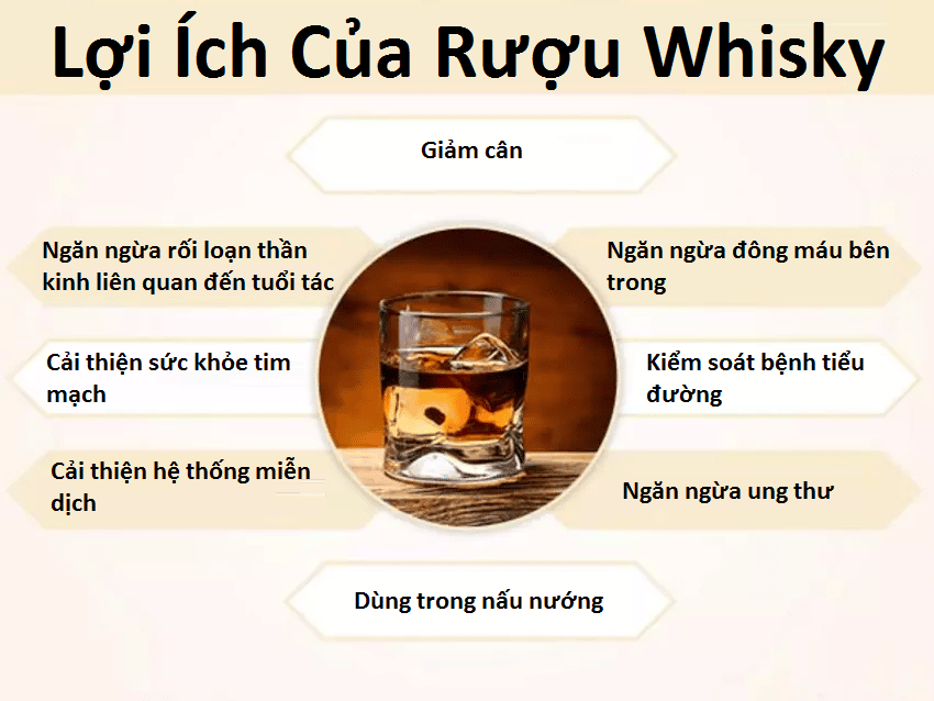 lợi ích của rượu whisky