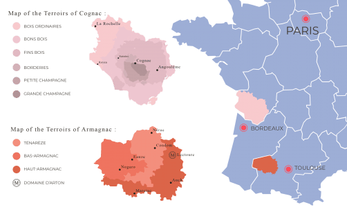 vùng đất cognac và armagnac