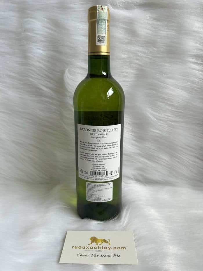 Rượu Vang Trắng Baron de Bois Fleury Atlantique 2020 - 1