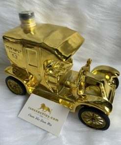 Renault Cognac Limoges Porcelain Decanter - Golden Car