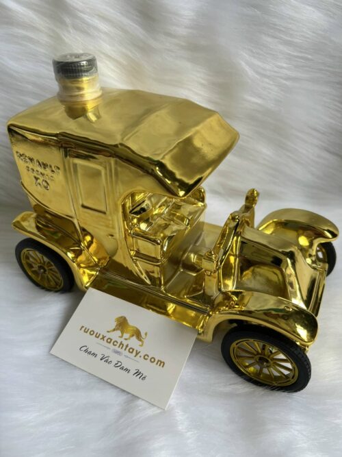 Renault Cognac Limoges Porcelain Decanter - Golden Car