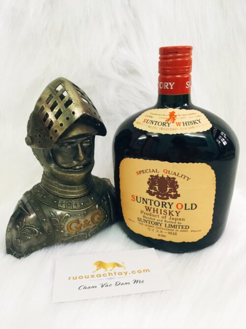 Rượu Suntory Old Whisky Armor V1 9 Suntory Old Portopia 1981 Commemorative Bottle (4)