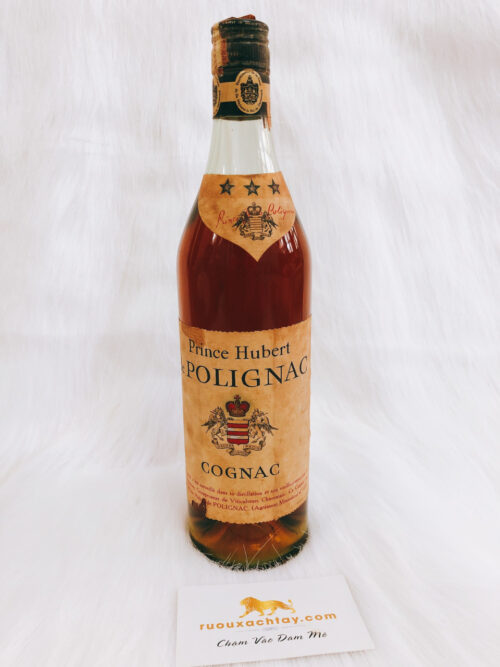 Cognac Prince Hubert de Polignac 3 Stars Tall Bottle (2)