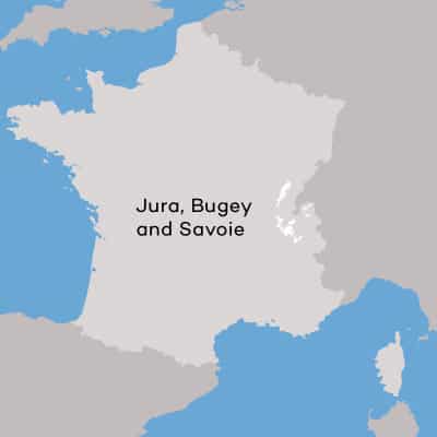 Vùng trồng nho ở Jura, Savoie và Bugey