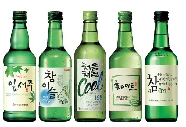 Các Loại Rượu Soju Và Rượu Soju Đại Diện Theo Vùng Ở Hàn Quốc 2 Các loại rượu soju khác nhau