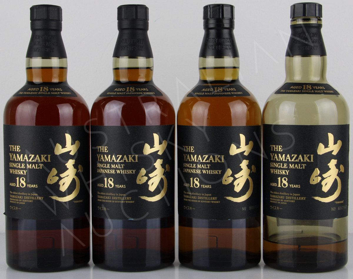 Rượu Yamazaki 18: Phân Tích Chai Rượu Giả Và Chai Rượu Thật 5 Chai Yamazaki 18 thật vs Chai giả