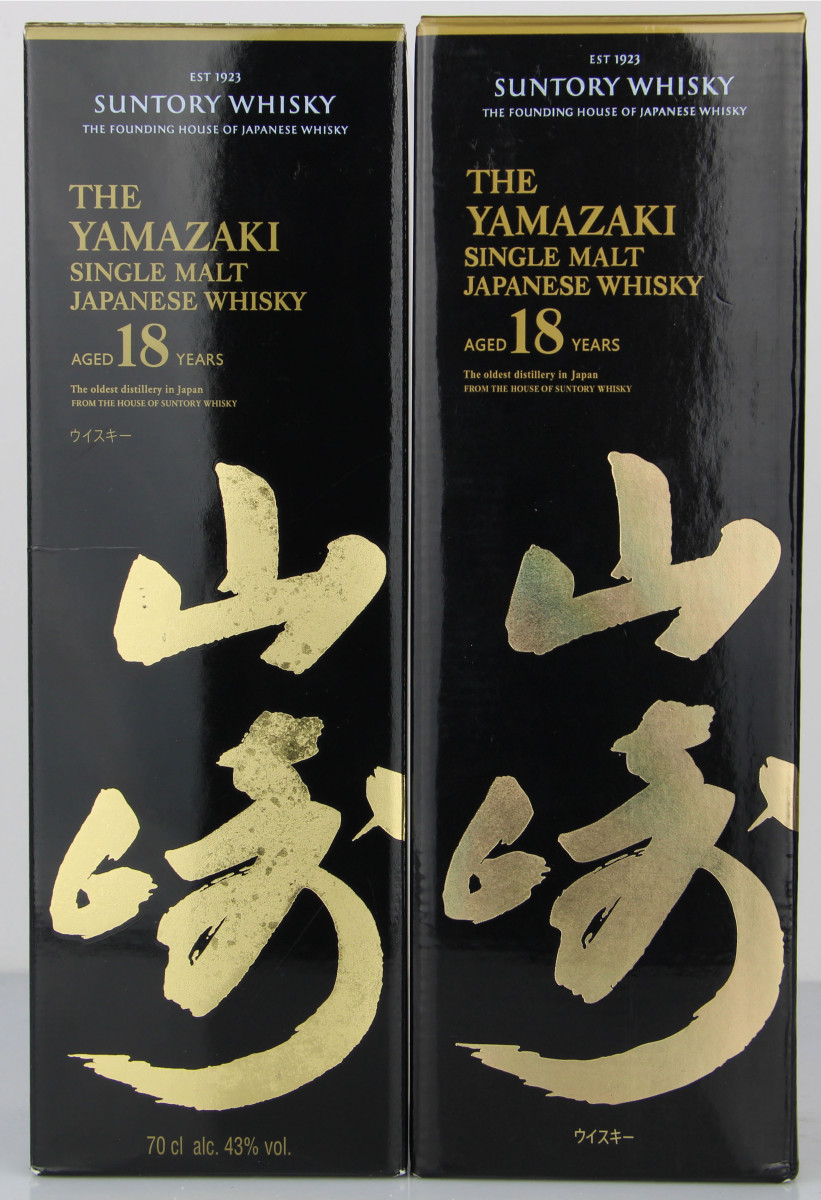 Rượu Yamazaki 18: Phân Tích Chai Rượu Giả Và Chai Rượu Thật 2 Hộp trình bày Authentic vs Fake