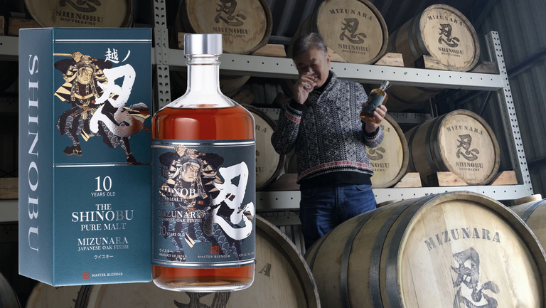 Giới Thiệu Nhà Máy Chưng Cất Rượu Shinobu Distillery 3 Rượu whisky Nhật Shinobu Pure Malt 10yo Mizunara