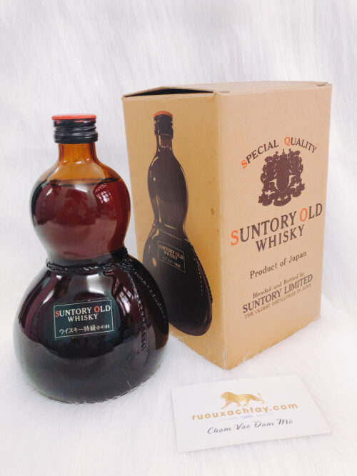 Rượu xách tay Nhật Suntory Old Whisky Gourd Shaped (4)