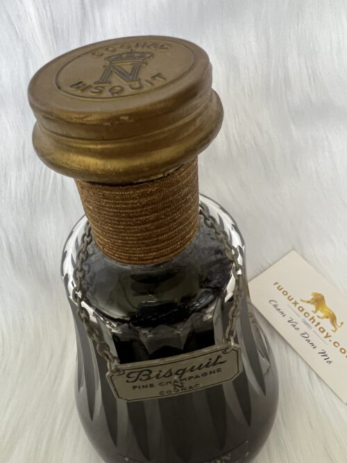 Bisquit Dubouche Napoleon Cognac 1960s 5 Bisquit Napoleon Baccarat Crystal 1960s (3)