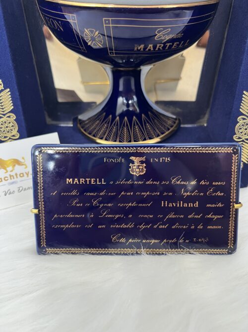 Martell Napoleon Extra Bottled 1980s - Haviland Ceramic Decanter (3)