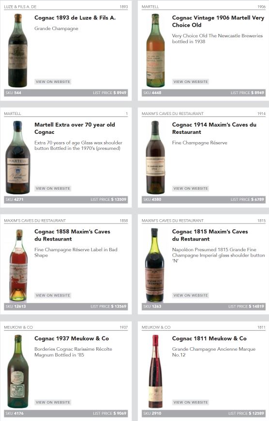 Những Mẫu Rượu Xưa Quý Hiếm Có Giá Trị Sưu Tầm Cao 30 Rượu Cognac xưa và hiếm -6