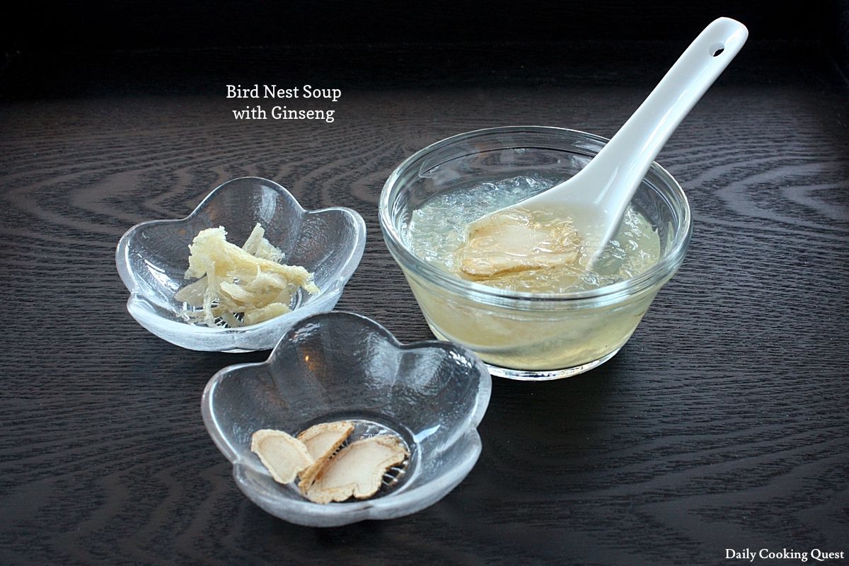 tổ yến chưng nhân sâm