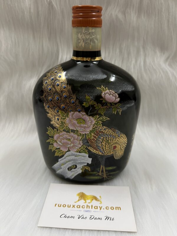 Suntory Old Whisky Special Design Peony & Peacock (2)