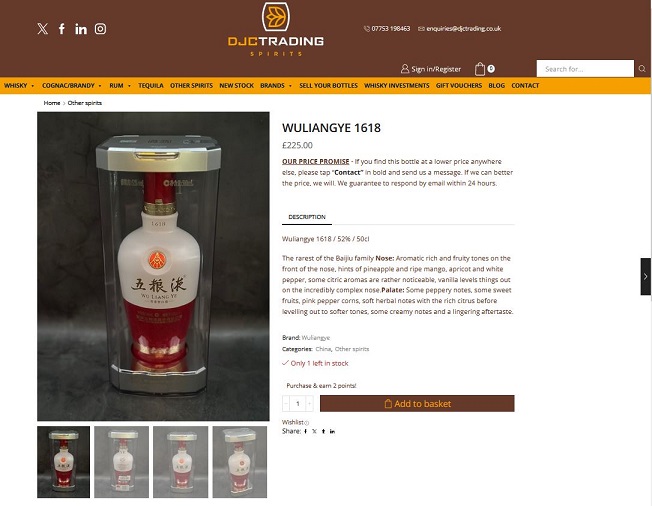Rượu Ngũ Lương Dịch 1618 (Wuliangye 1618) 14 Giá rượu Wuliangye 1618 500ml tại Châu Âu