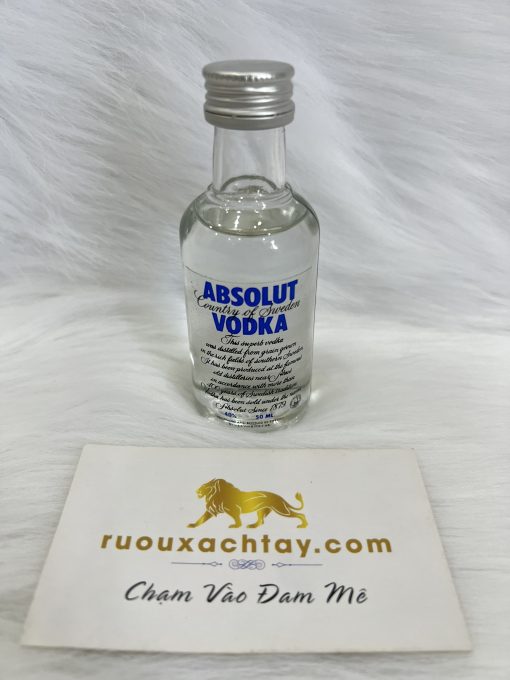 Rượu Mini Absolut Vodka Chai Thuỷ Tinh