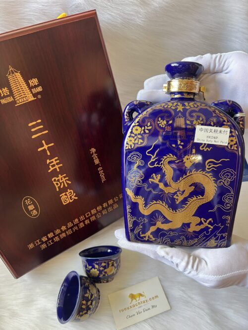 Rượu Thiệu Hưng Hoa Điếu 30 Năm Pagoda Brand (1)