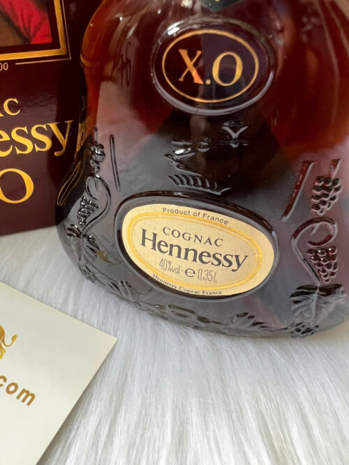 Hennessy XO Nắp Vàng Chai Xanh 350ml (4)