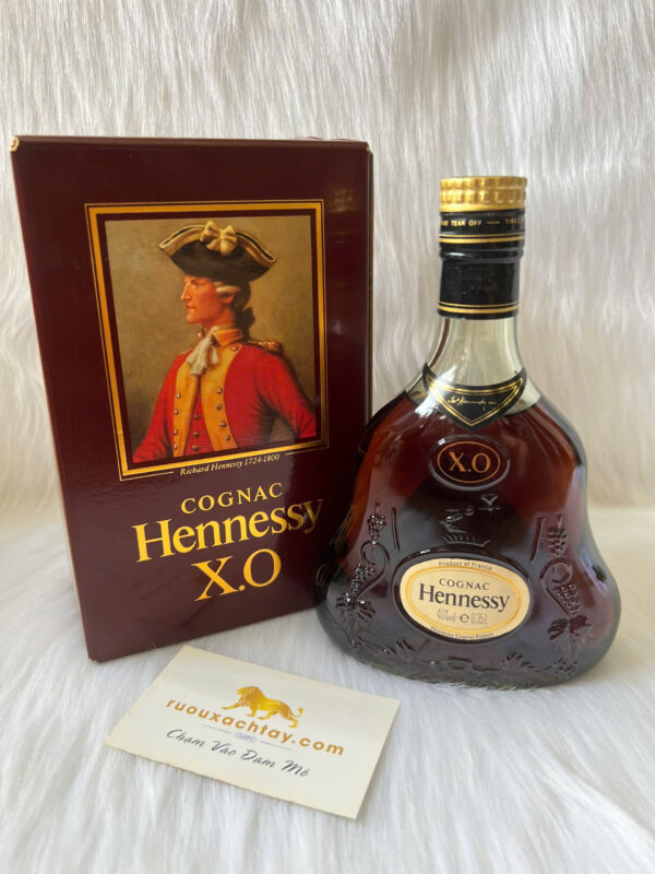 Hennessy XO Nắp Vàng Chai Xanh 350ml (5)