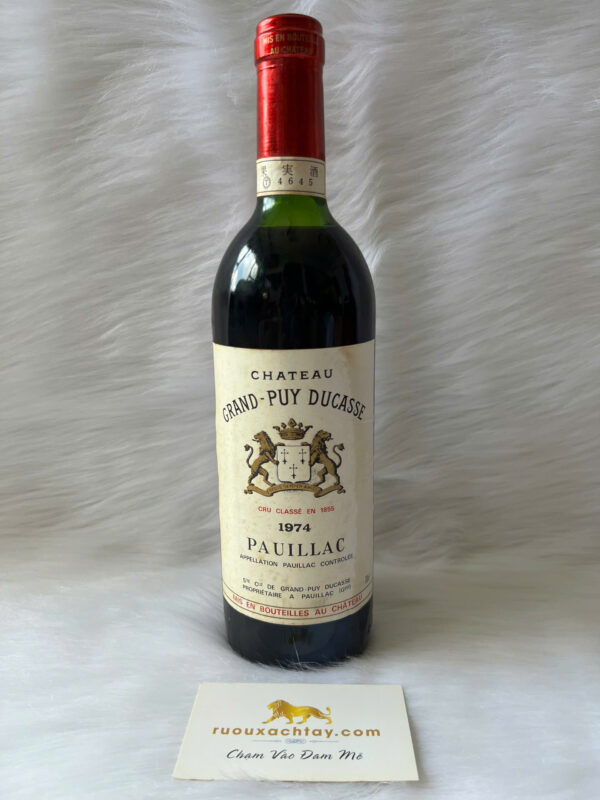 Chateau Grand Puy Ducasse 1974 Pauillac (2)