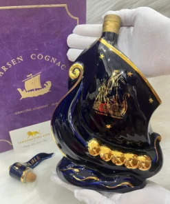 Cognac Larsen Viking Ship Blue (1)