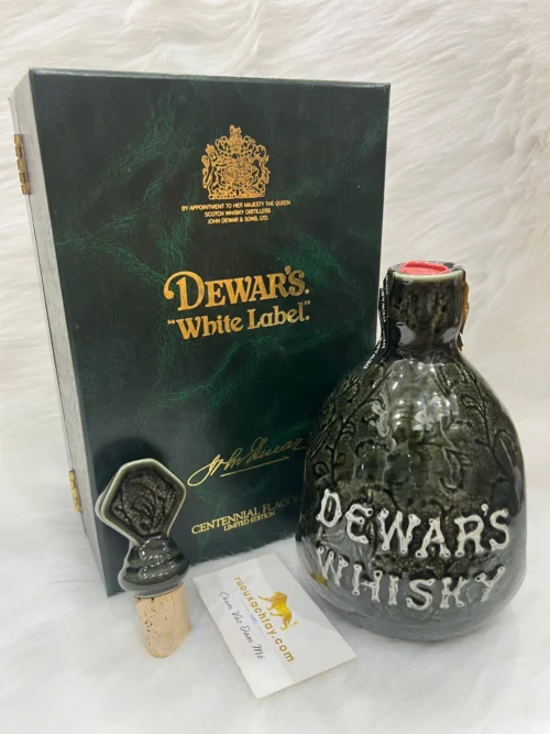 Dewar's White Label Centennial Flagon 1986 Fullbox (2)