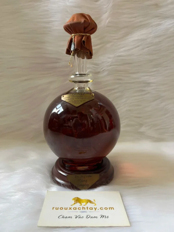 Landy Cognac Viking Longship Crystal Decanter (2)